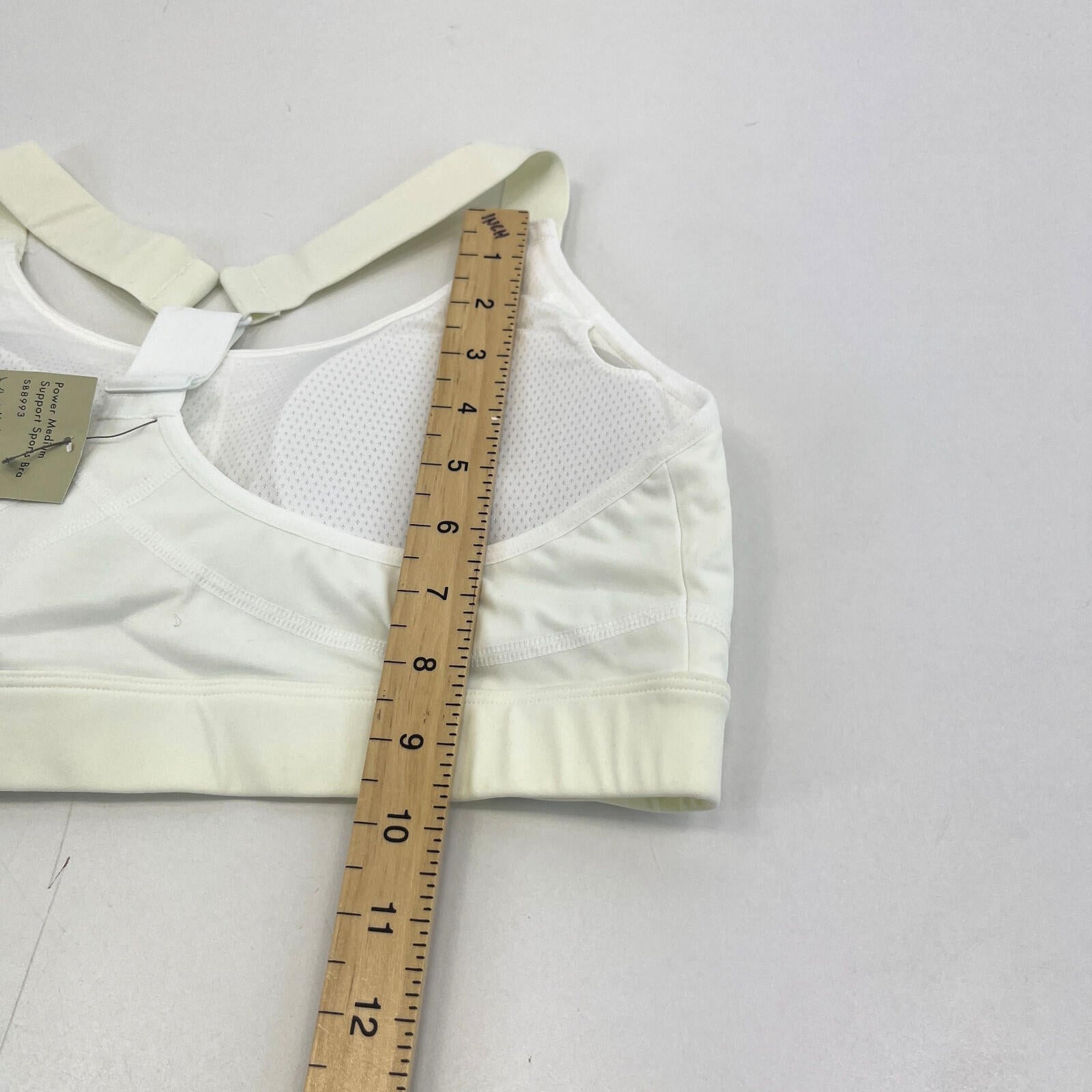 Sweaty Betty Power Medium Support Sports Bra in Ivory White size Large