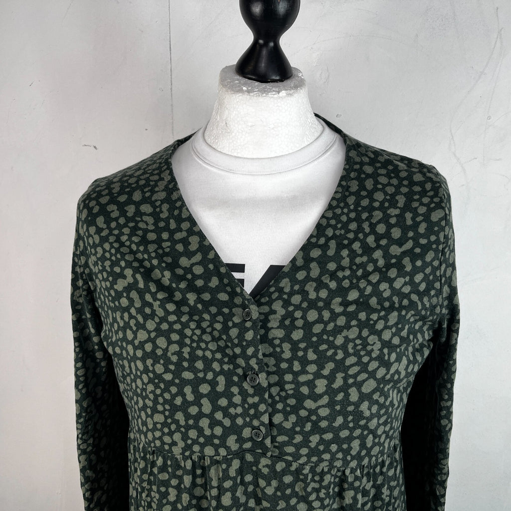 Joules Annalise Skater Dress UK size 18 Dark Green Jersey Fit & Flare Comfy