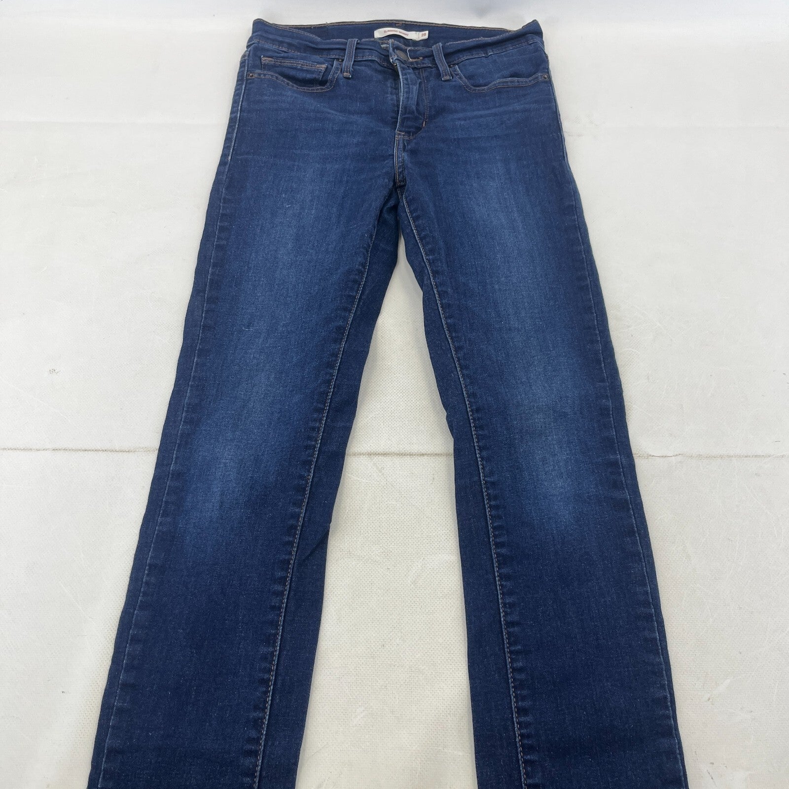 Levis Slimming Skinny Jeans Navy Blue Denim Women's W28" L30"