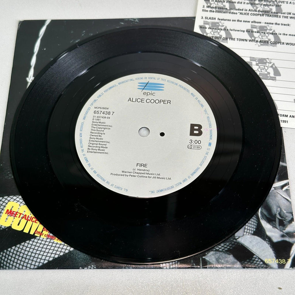 Alice Cooper - Love's A Loaded Gun - 7" Vinyl Single COMPETITION Press EX/EX