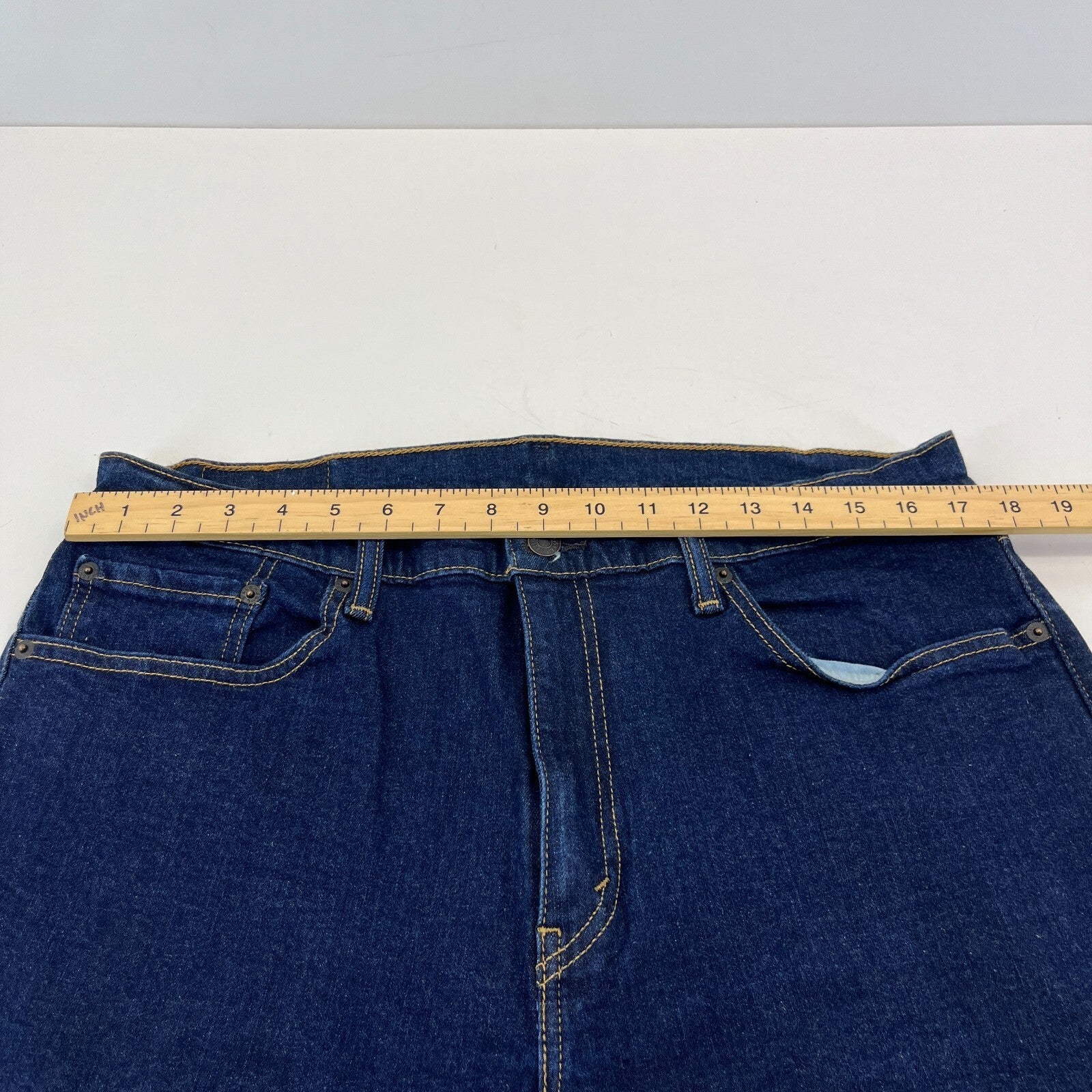 Levi Strauss & Co Levis 505 Jeans Mens Blue Denim Straight Leg W36" L34"