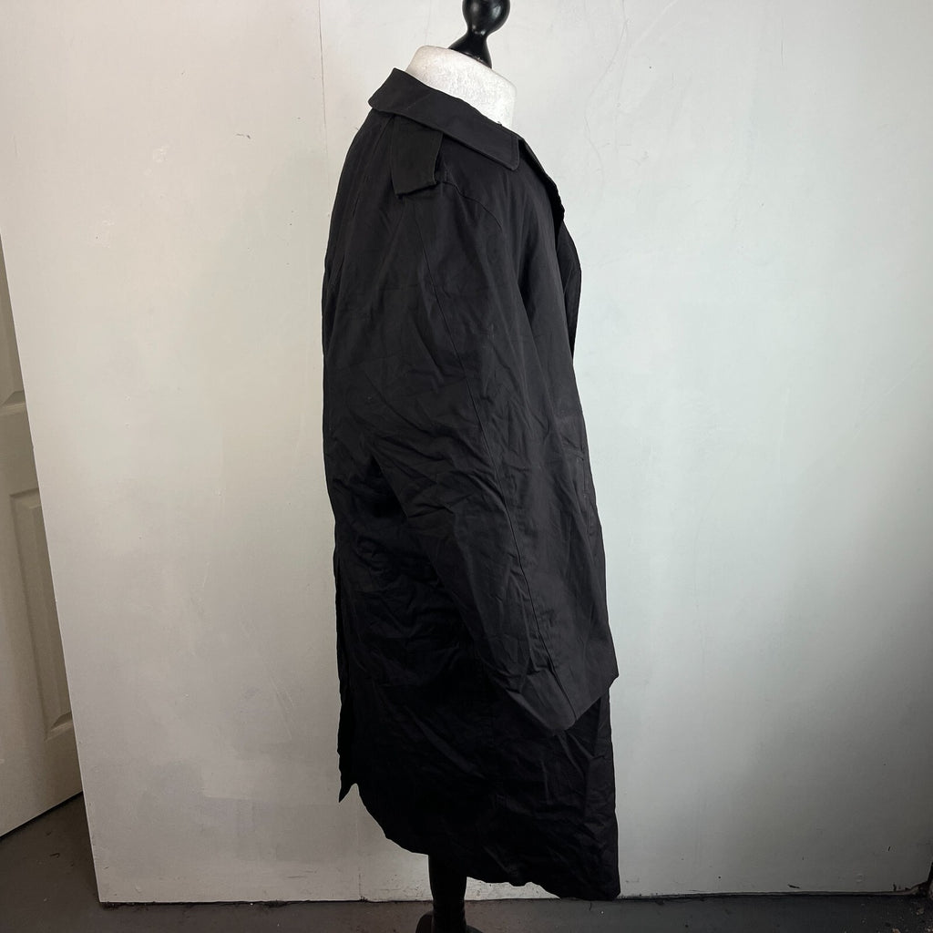 Genuine US Navy Black Trench Coat with Removable Liner size 44R Formal Military