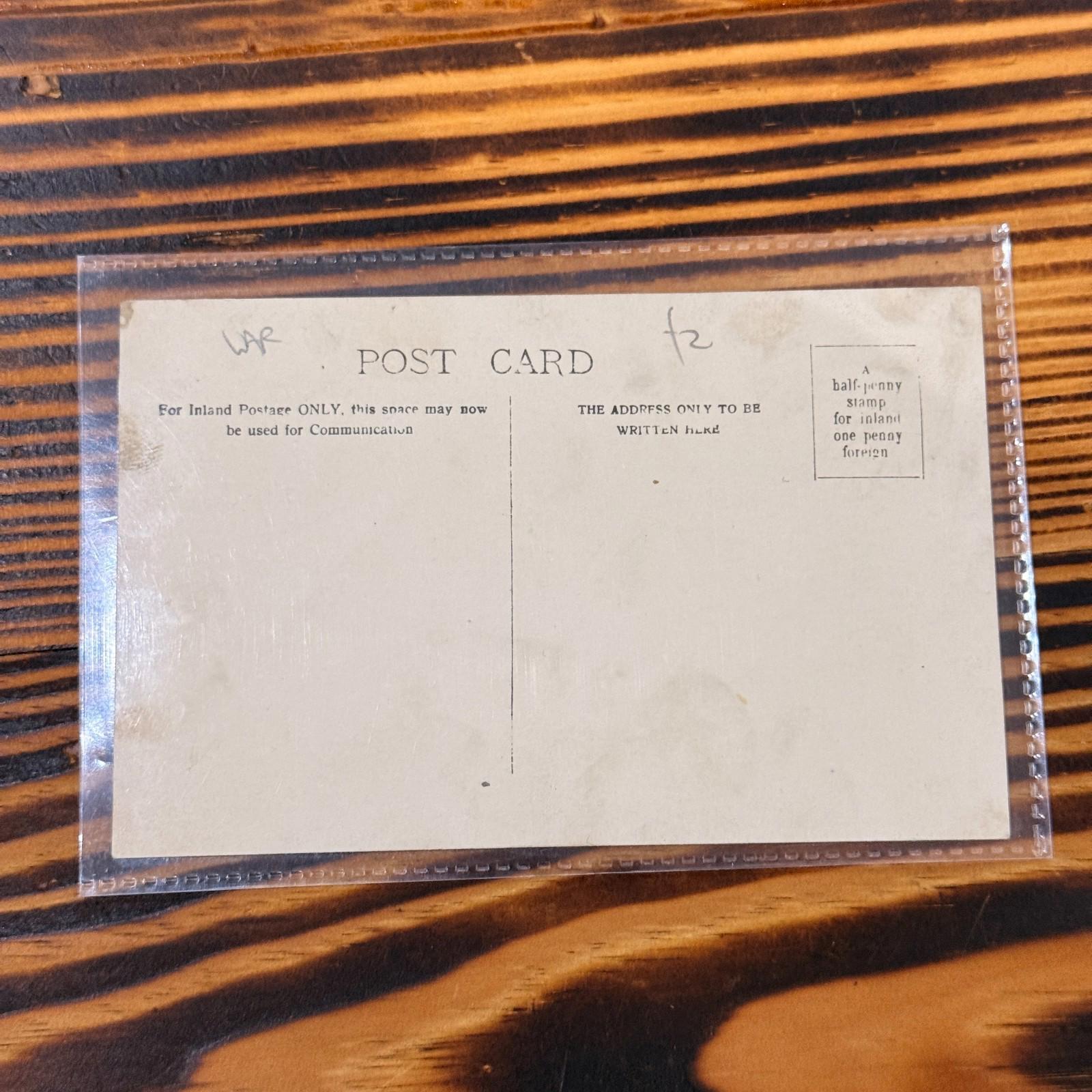 WWI British Military Photo Postcard - VGC