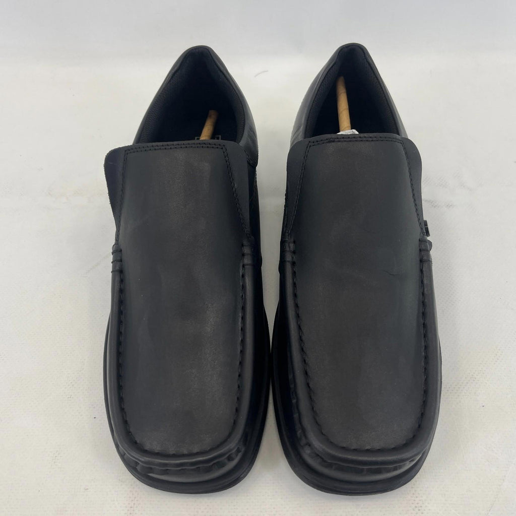 Pretty Green Waltham Slip On Shoes Moccasin Loafers Men's Black Leather size 7