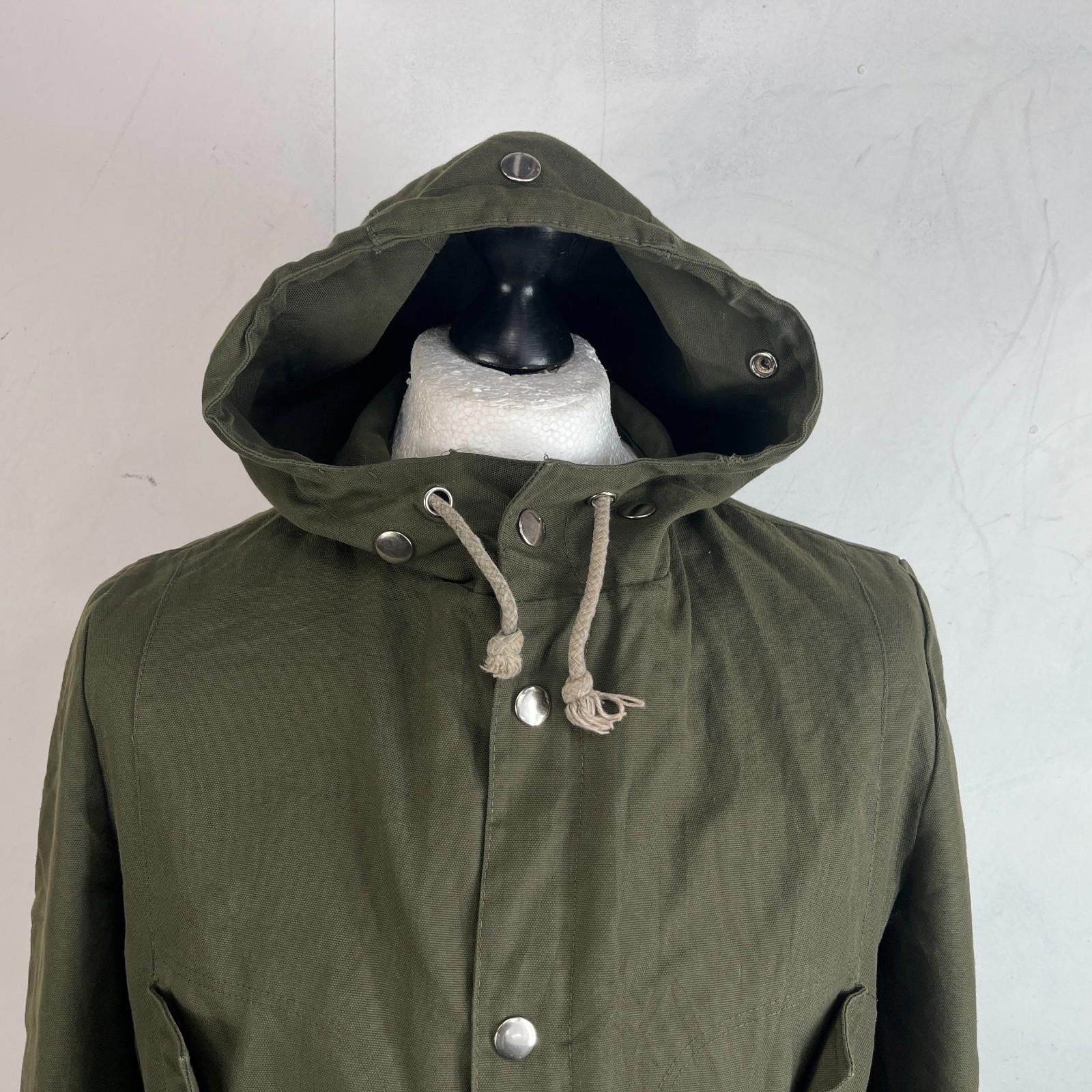 Vtg 80s Women's Bundeswehr German Army Parka Jacket Olive Green & Liner size L