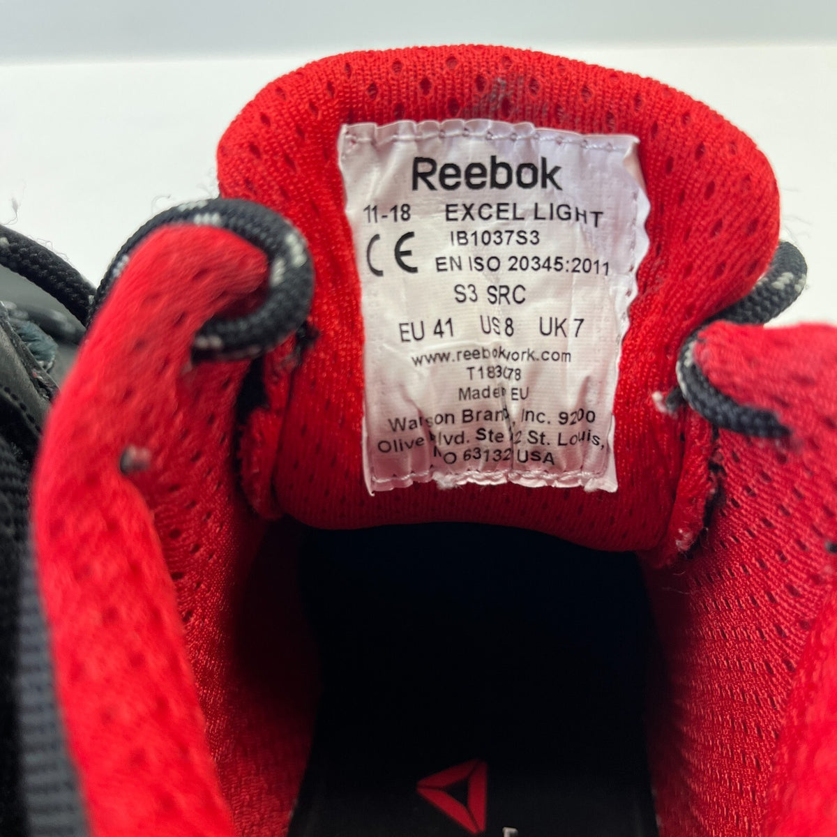 Reebok Excel Light Mid Mens Steel Toe/Midsole S3 Safety Work Boots UK 7 - EU 41