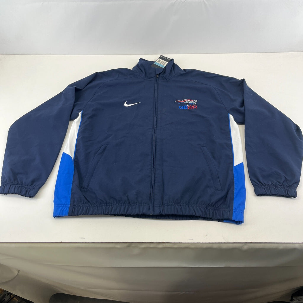 Nike Wheelchair Rugby Training Track Jacket Blue/White size Medium