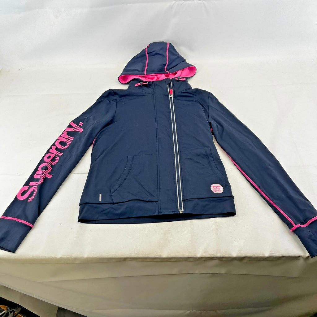 Superdry Tech Softshell Fleece Lined Jacket Black & Pink size M