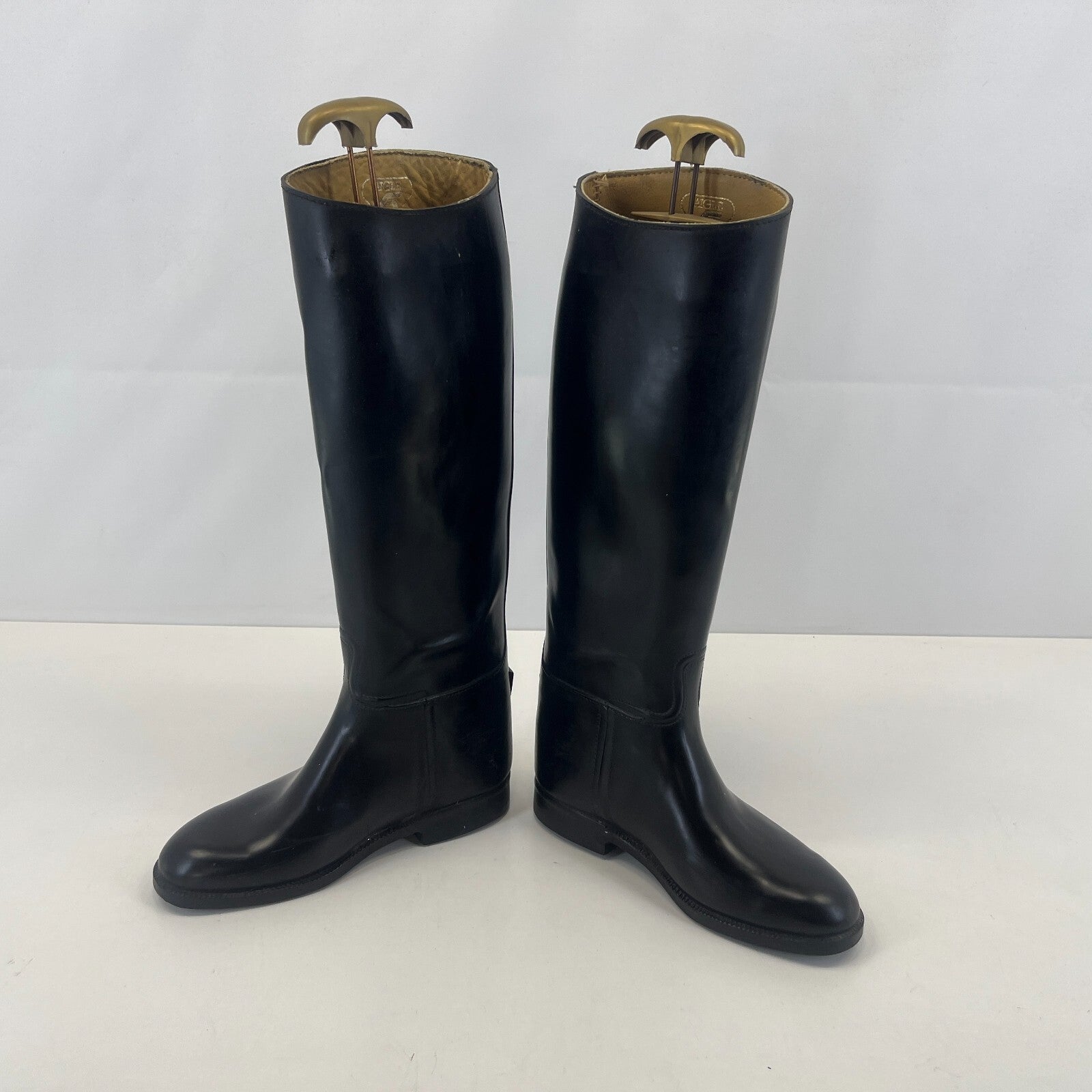 Aigle Black Leather Horse Riding Boots size UK 2.5 EU 35