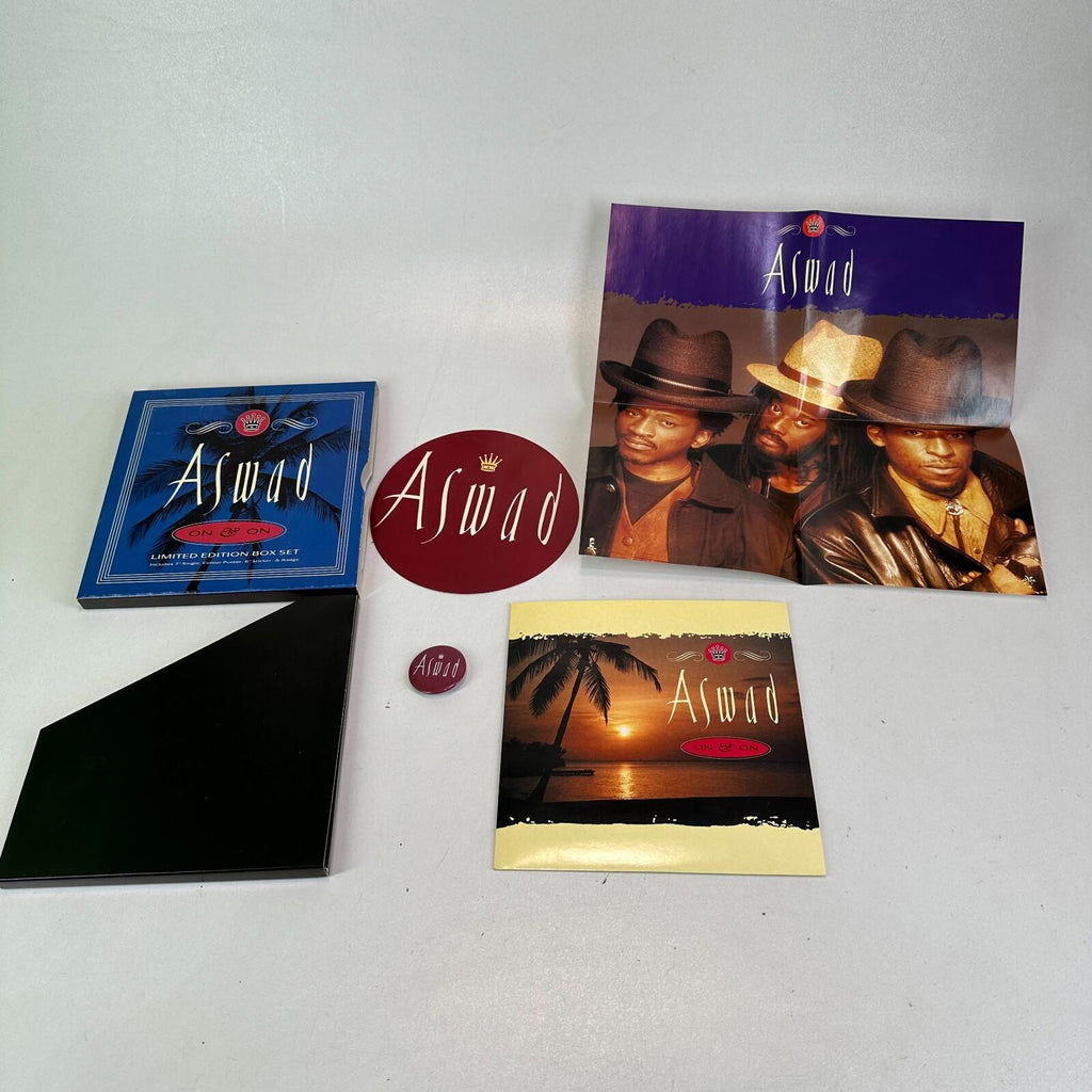 Aswad On & On - Feelings Limited Edition Box Set 7" Vinyl Single Complete NM/VG