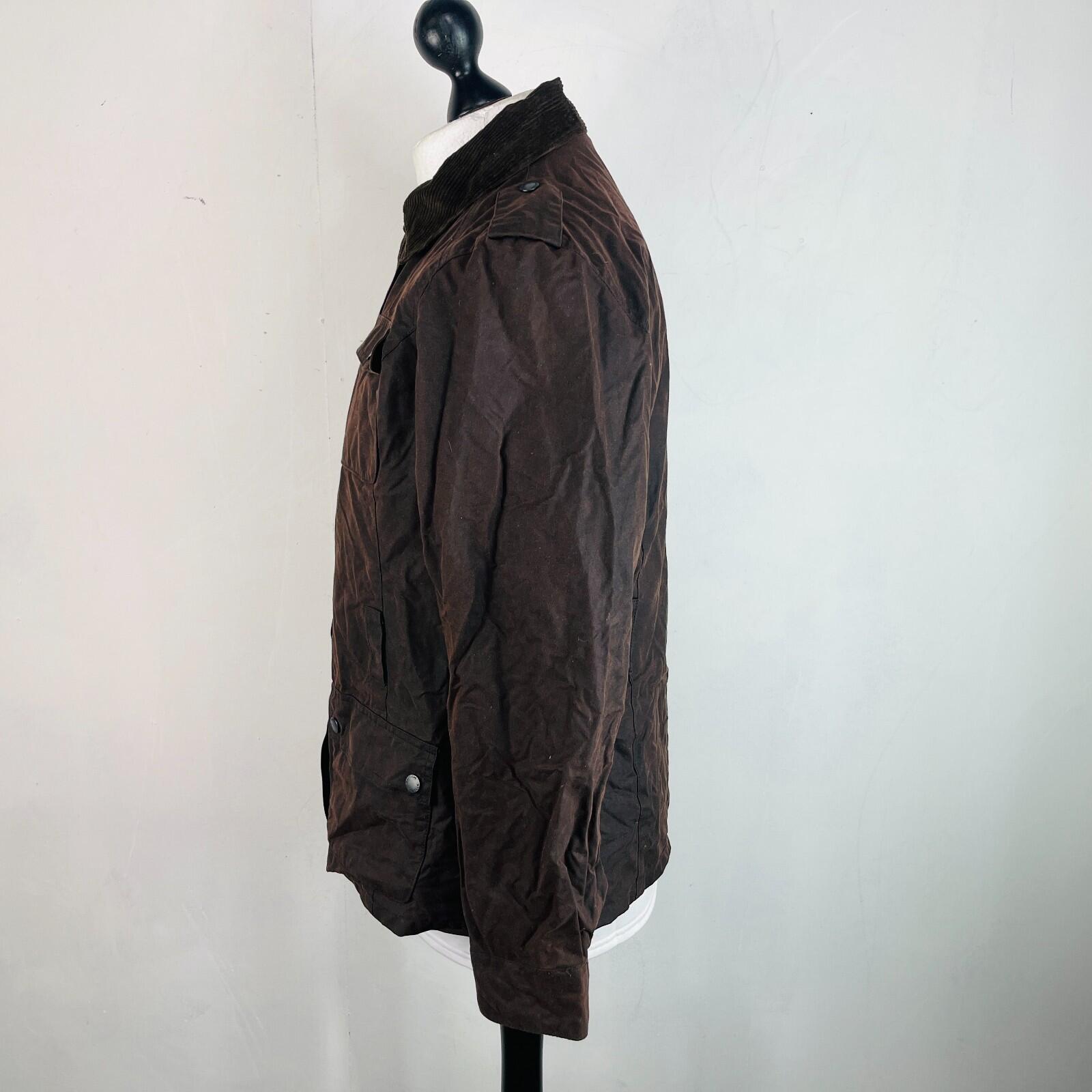 Crane Womens Waxed Cotton Jacket in Brown size Medium