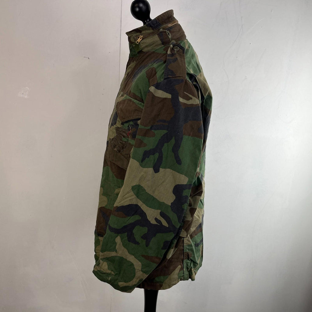 Vintage Issued US Military M65 Jacket Field Camouflage Medium Regular See Detail