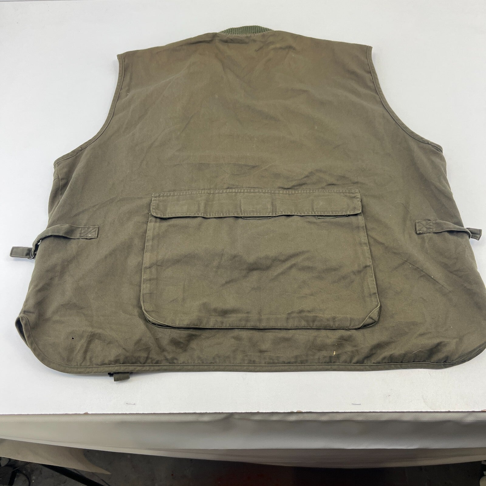 B Square Khaki Green Men's Fishing Vest Gilet Hunting Shooting size 2XL