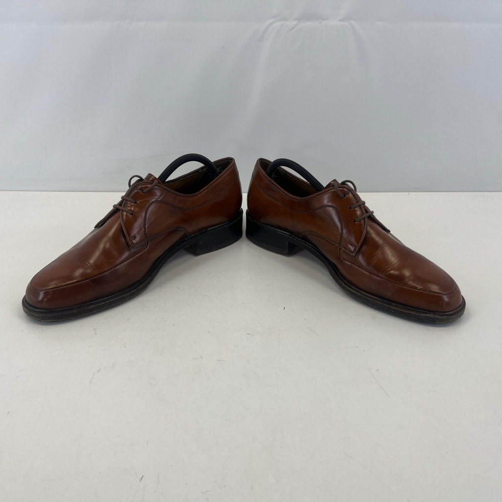 Sajoma Men's Leather Oxford Loafers Dress Shoes Brown size UK 8 Made in Portugal