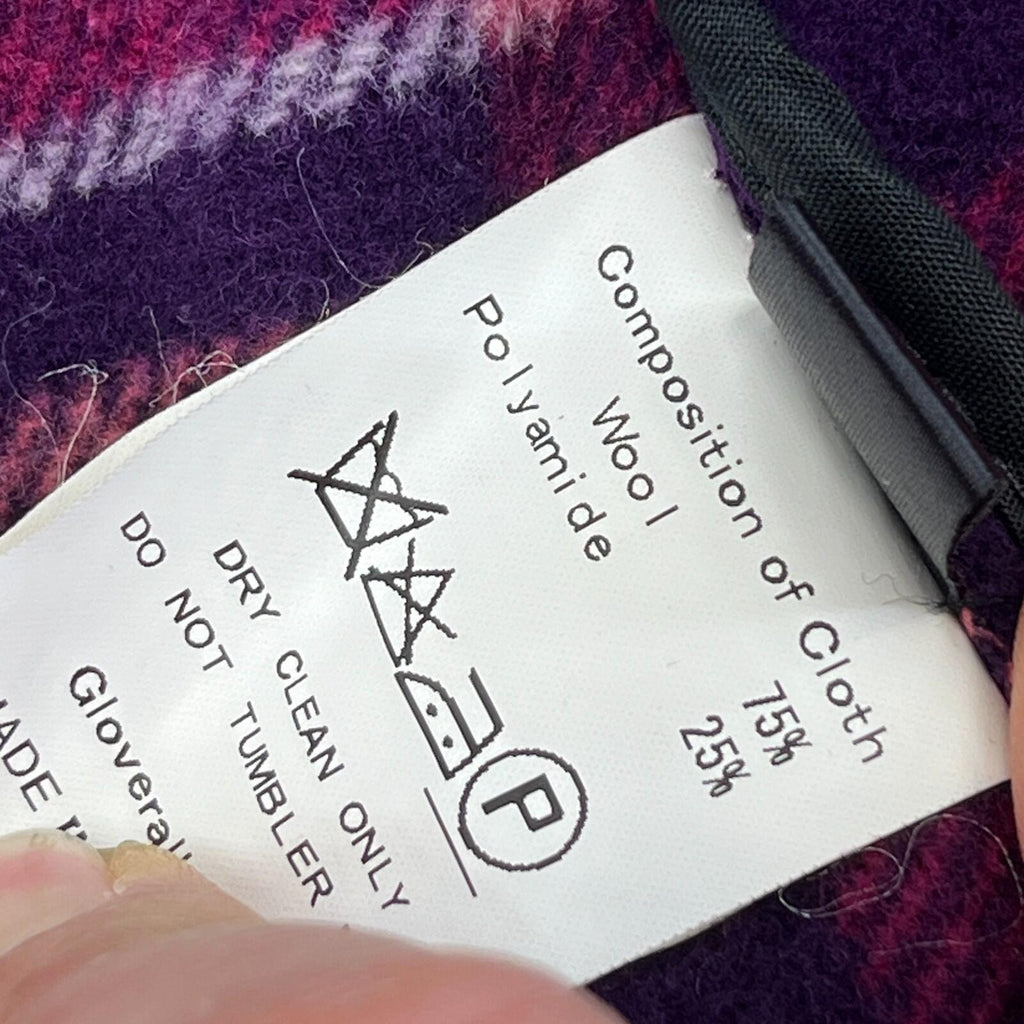 Genuine Gloverall Girls Wool Duffle Coat in Purple age 10 Years - Hooded Toggle