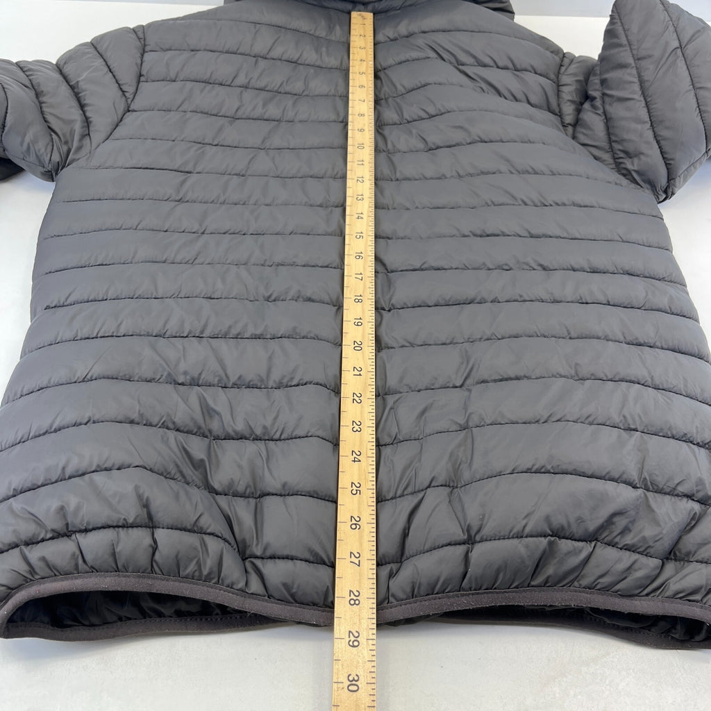 Geographical Norway Amigo Men’s Puffer Jacket XL Dark Grey Hooded Quilted Coat