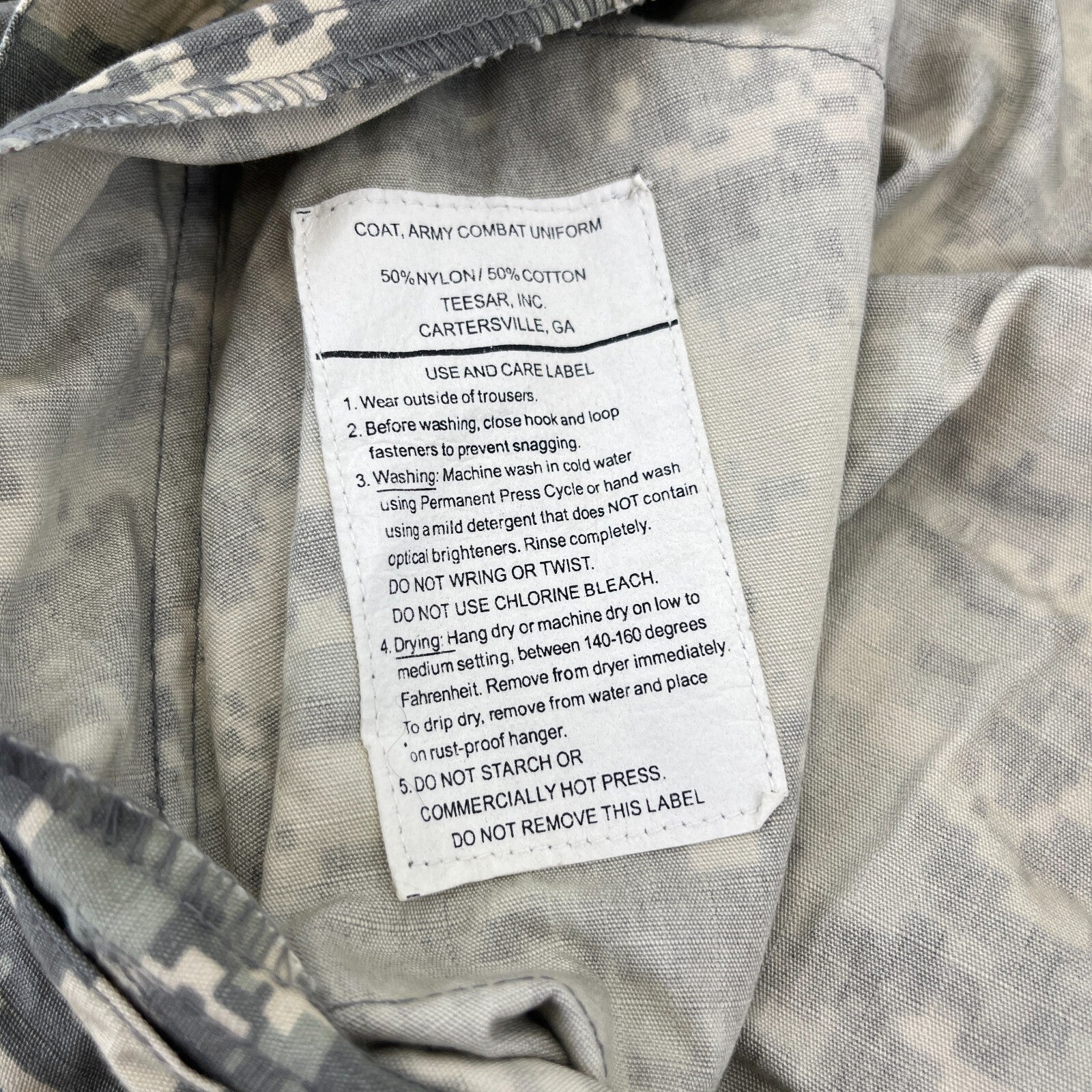 US Army Issue Digital Jacket Camo Combat Uniform Surplus US size Small-Regular