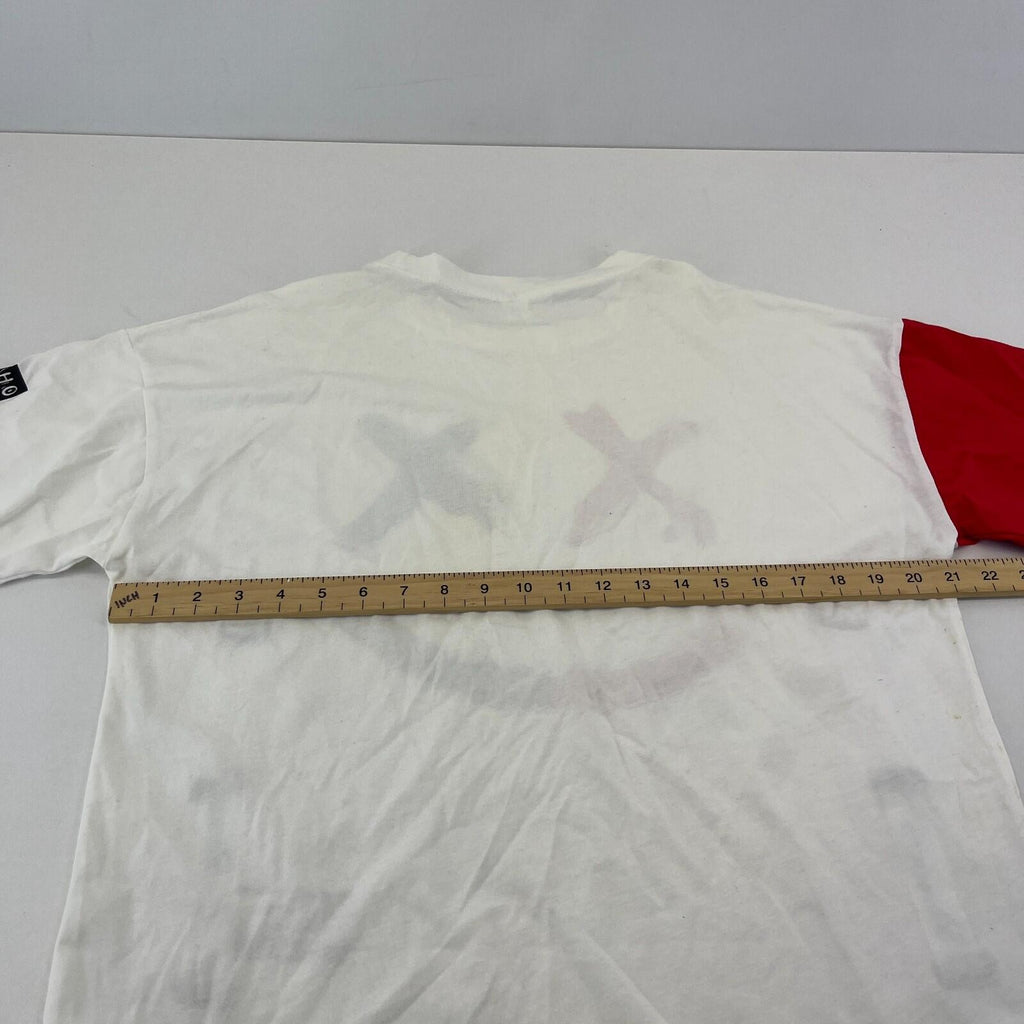 Bemcsho Oversized Punk T Shirt with Straps Skater size Medium Relaxed in White