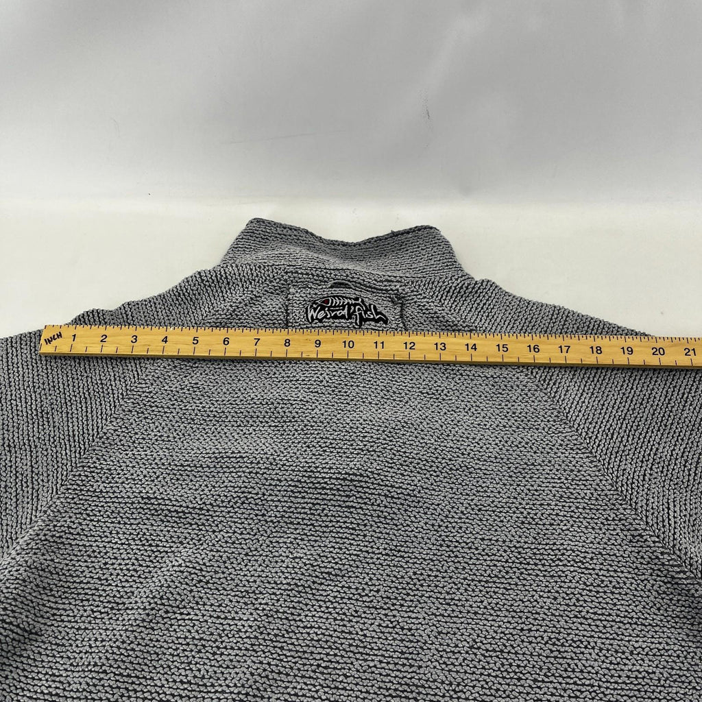 Weird Fish Mens Grey Quarter Zip Jumper Macaroni Pullover size Small