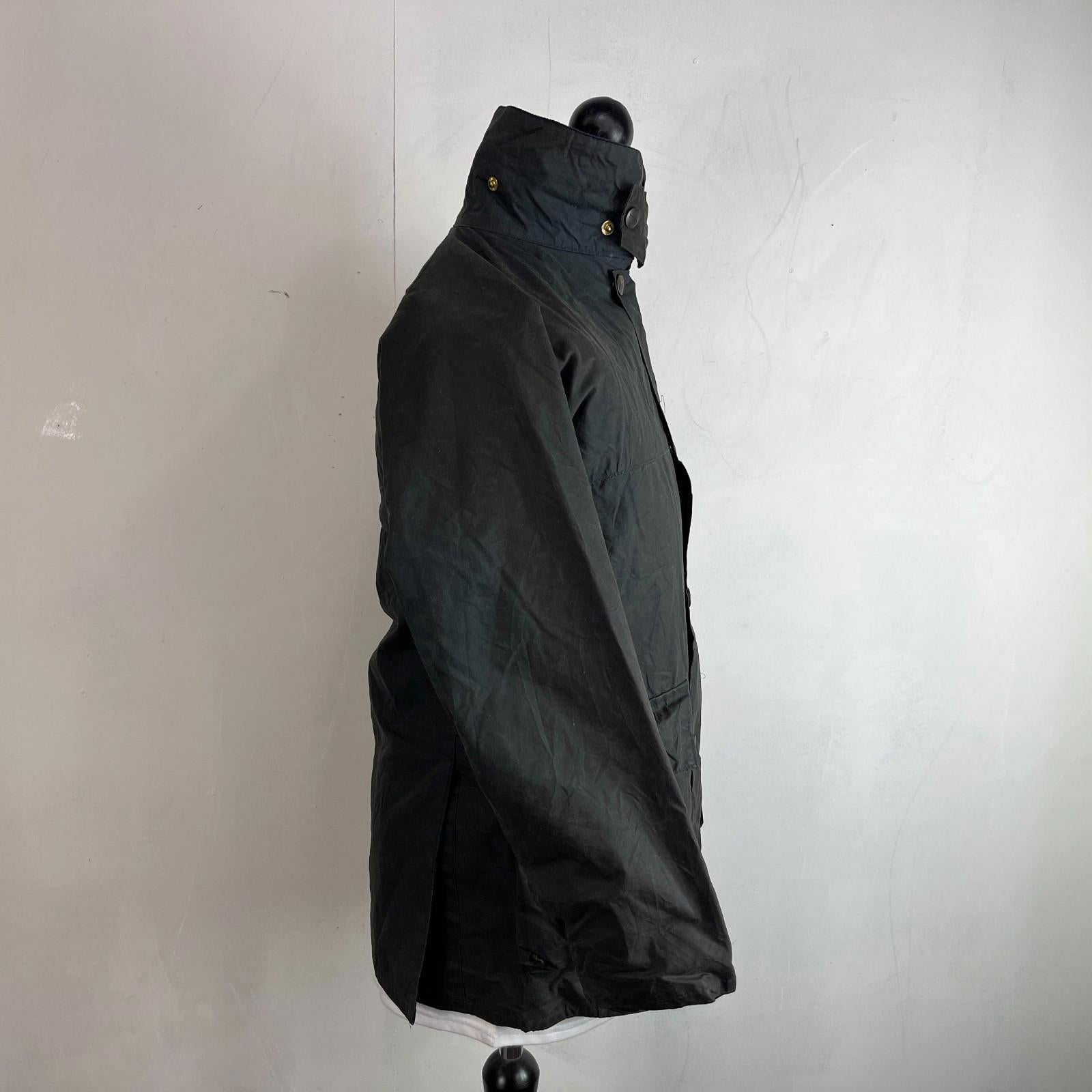 John Partridge Women's Wax Jacket in Black Waxed Cotton size 34 (XS)