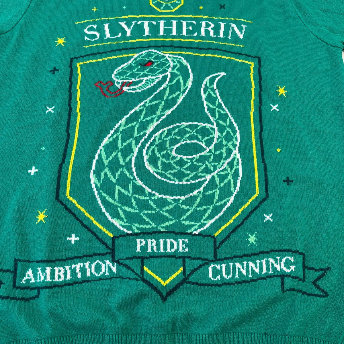 Harry Potter Slytherin House Jumper Sweater in Green size Medium - New with Tags