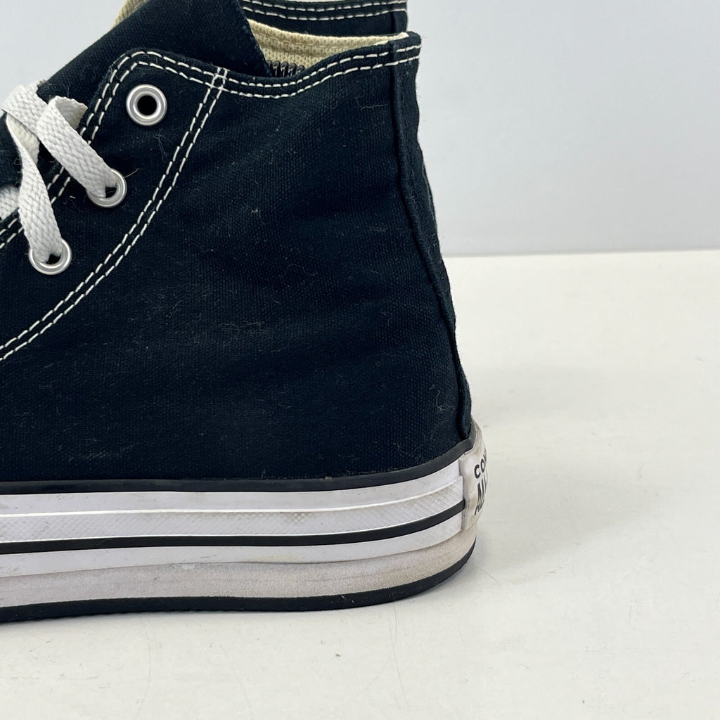 Converse Hi-Tops size UK 4.5 EU 37.5 Black Canvas & White All Stars