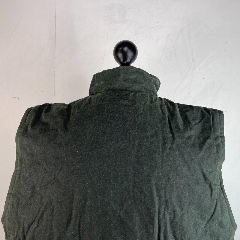 Greenbelt Waxed Gilet in Green size XL Mens Country Vest Tartan Lined Shooting