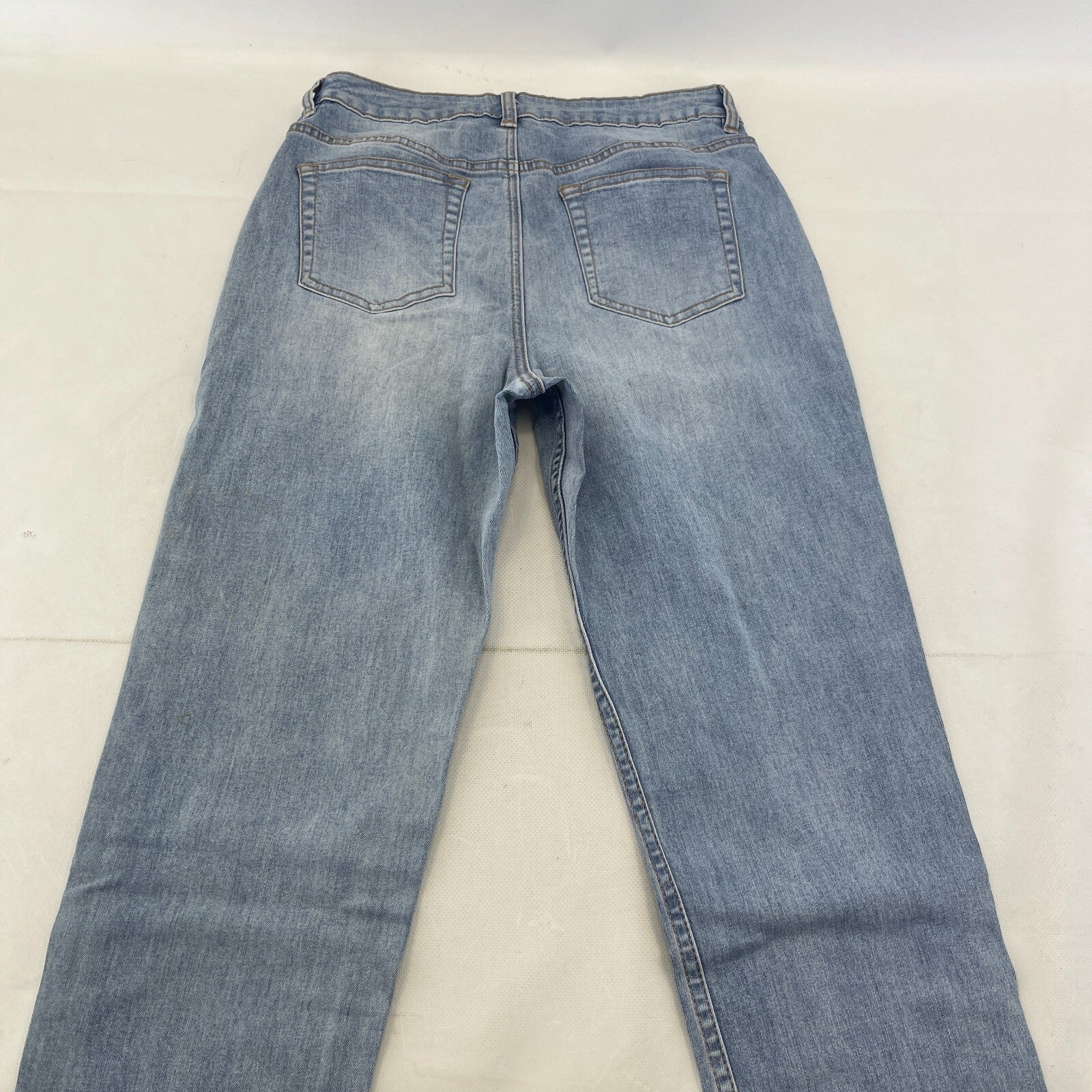 George Mid Blue Denim Jeans UK size 12 Taper Body Sculpt Stretch - NWOT