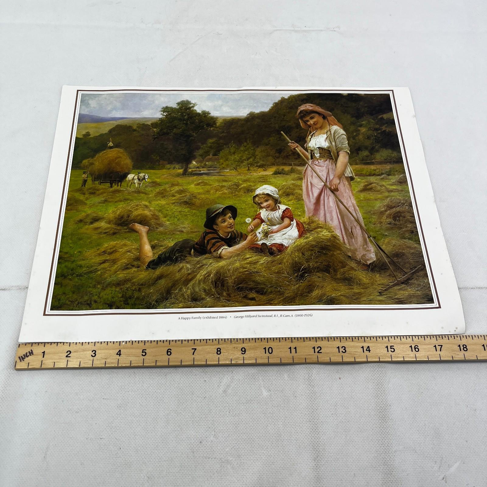 A Happy Family - George Hillyard Swinstead Victorian Textured Print