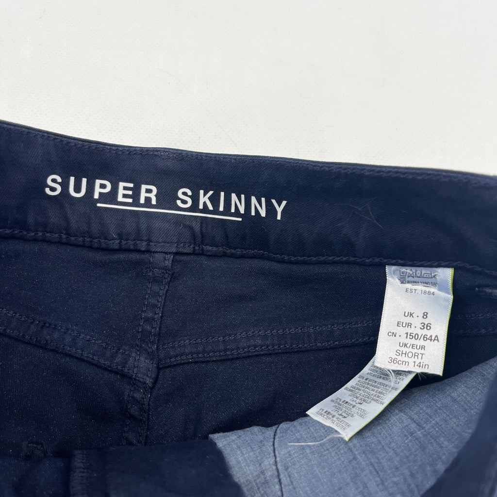 Marks & Spencer Navy Blue Super Skinny Jeans - UK size 8S - BNWOT