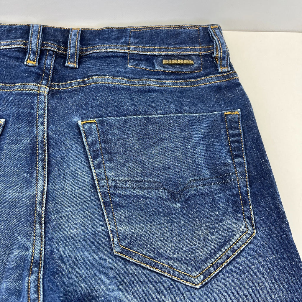 Diesel Tepphar Distressed Stretch Slim Carrot Jeans Men’s W30 L30 Denim Blue