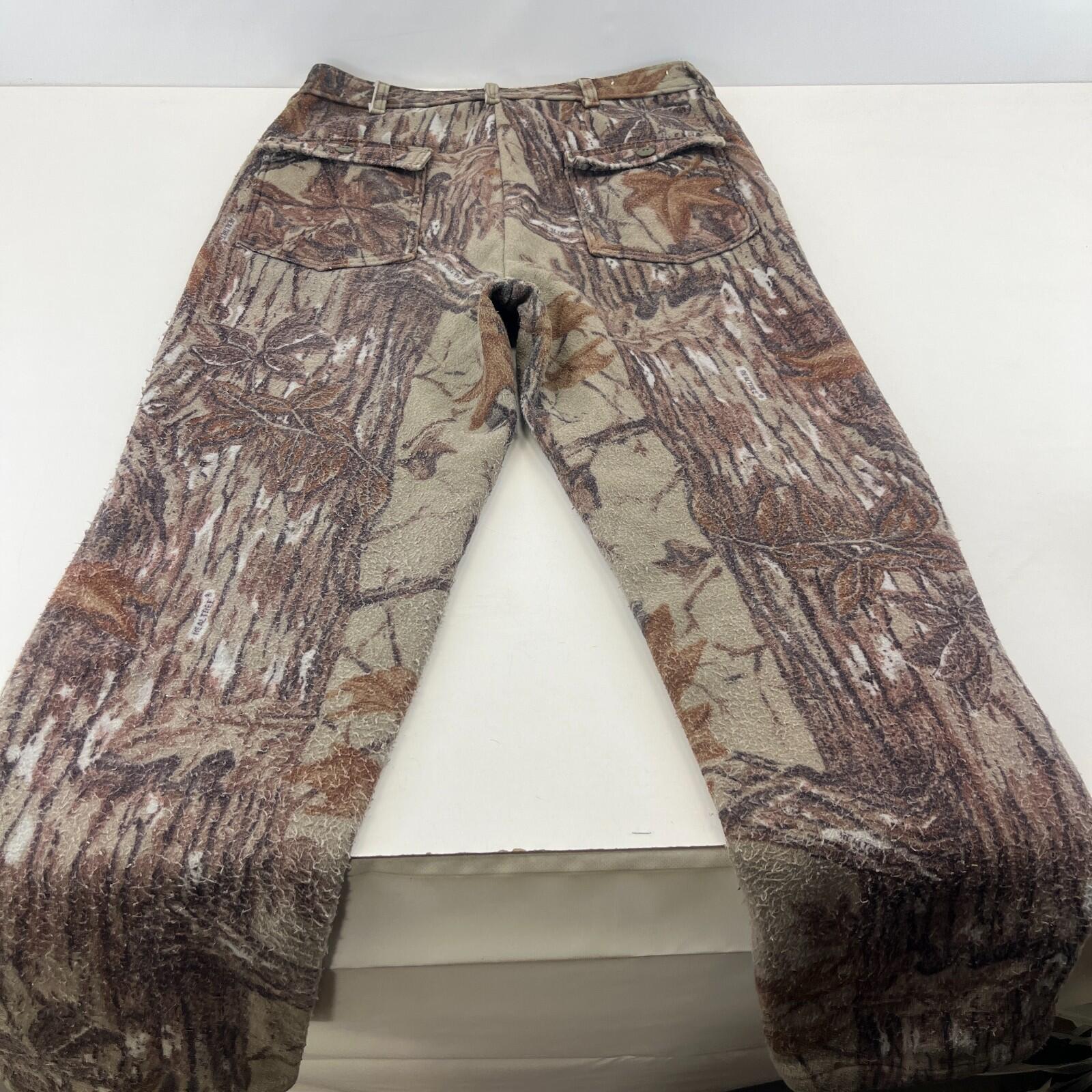 Realtree Thermal Trousers W36" L32" Adult Brown Carpenter Camo Workwear