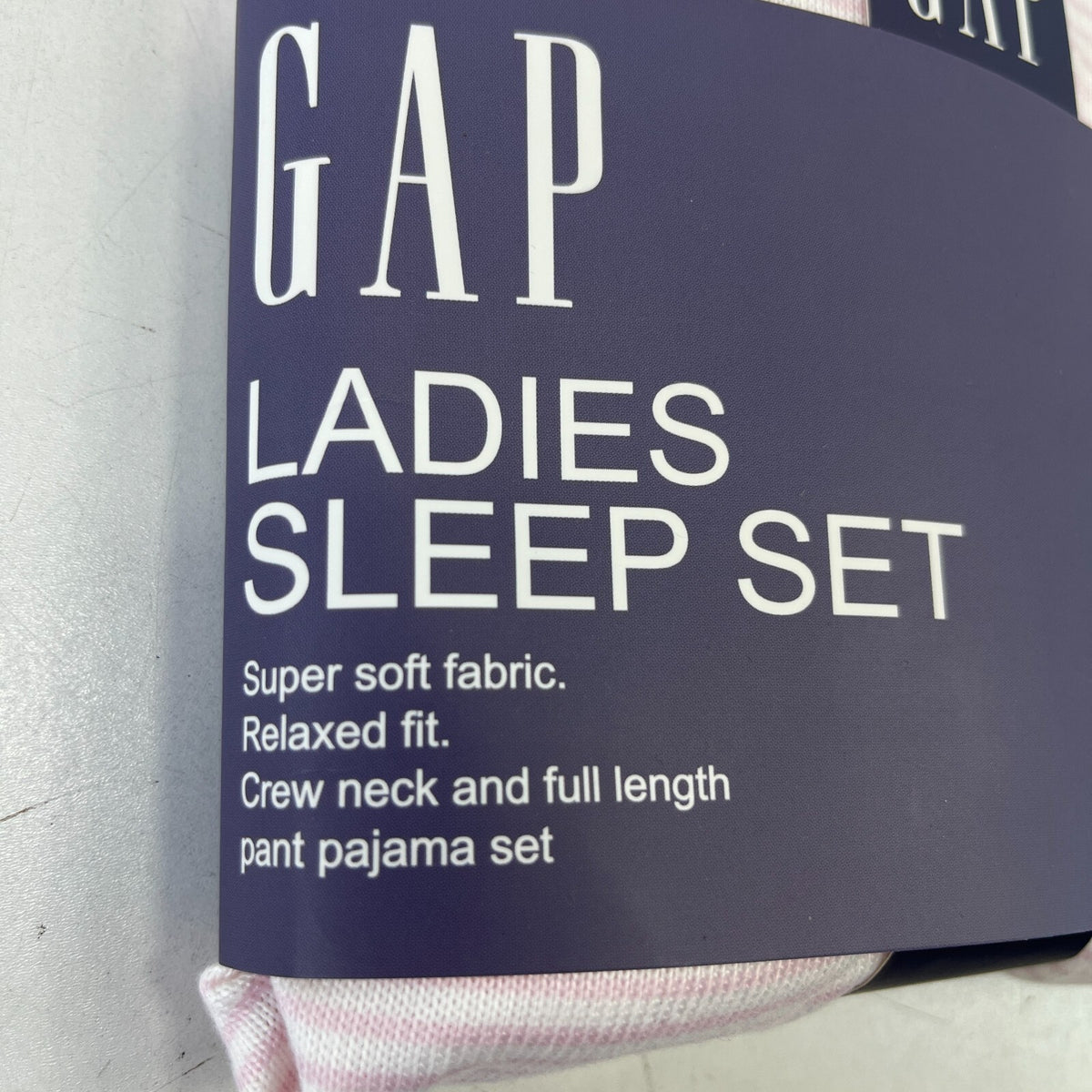 Gap Womens Pyjamas Sleep Set Night Top 2 Piece Loungewear in Pink size Large