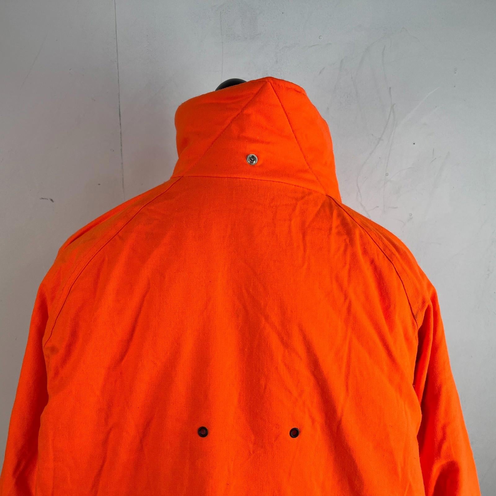 Johnson USA Thermal Quilted Chore Jacket Bright Orange US size XL