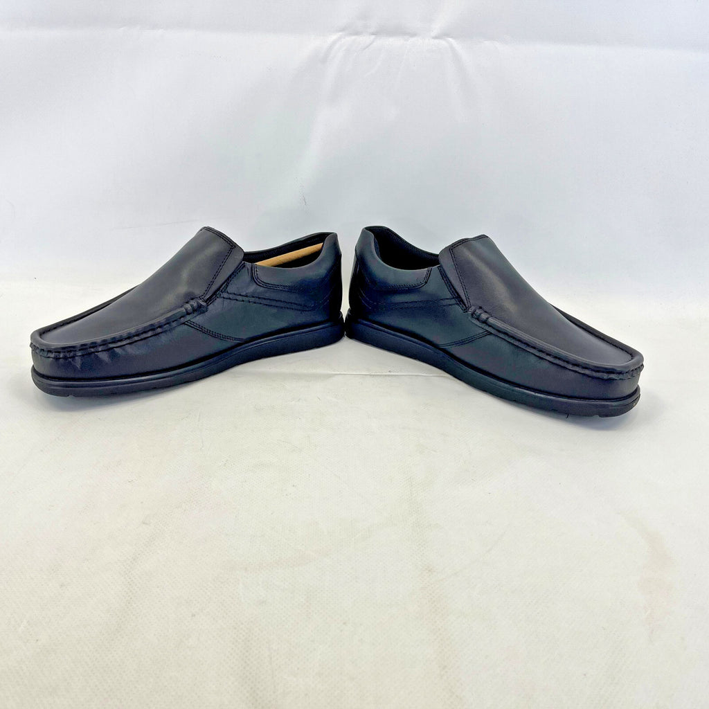 Pretty Green Waltham Slip On Shoes Moccasin Loafers Men's Black Leather size 7.5