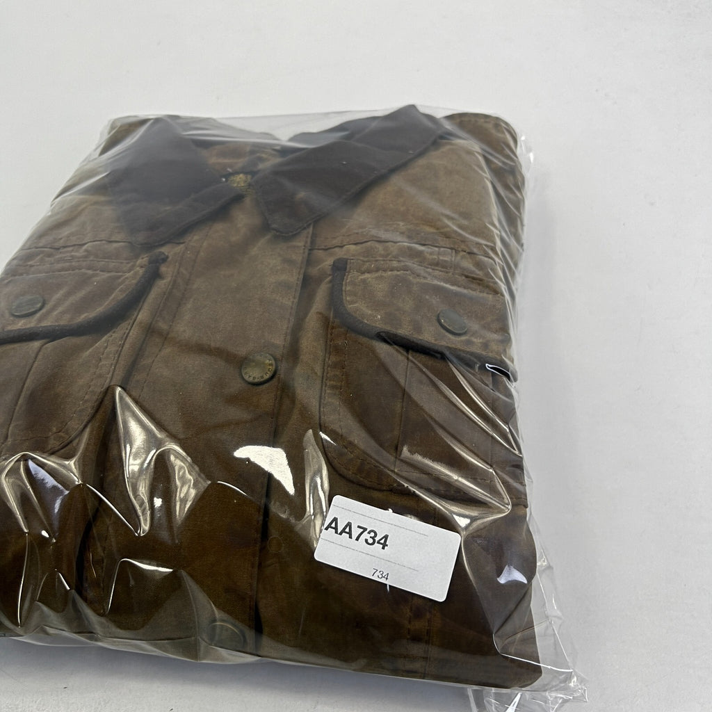 Barbour L1600 Distressed Look Wax Utility Jacket Women’s UK 8 Brown Field Coat