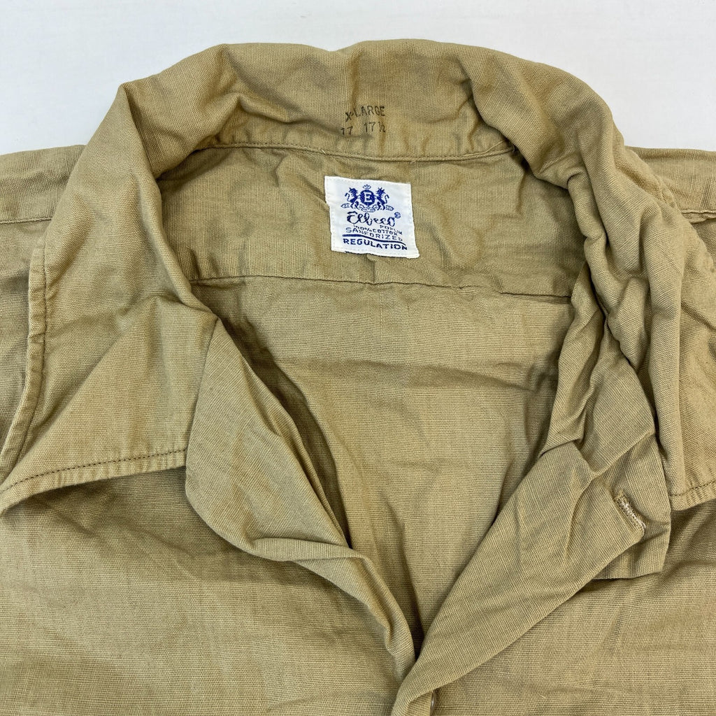 Vintage Elbeco USMC Marines Workwear Twill Shirt Short Sleeve US Military XL