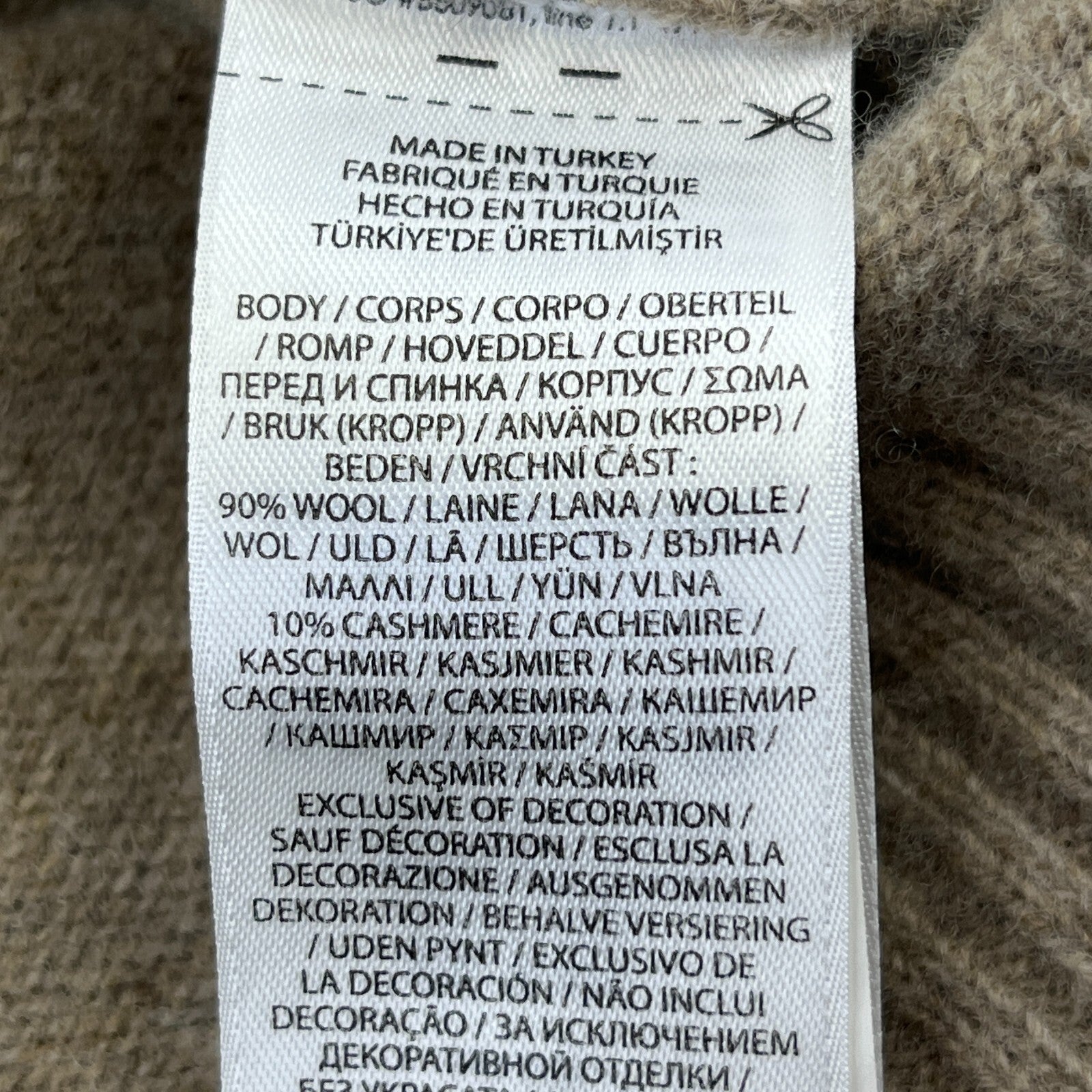 Polo Ralph Lauren Mens Cashmere Blend Jumper size XXL Beige