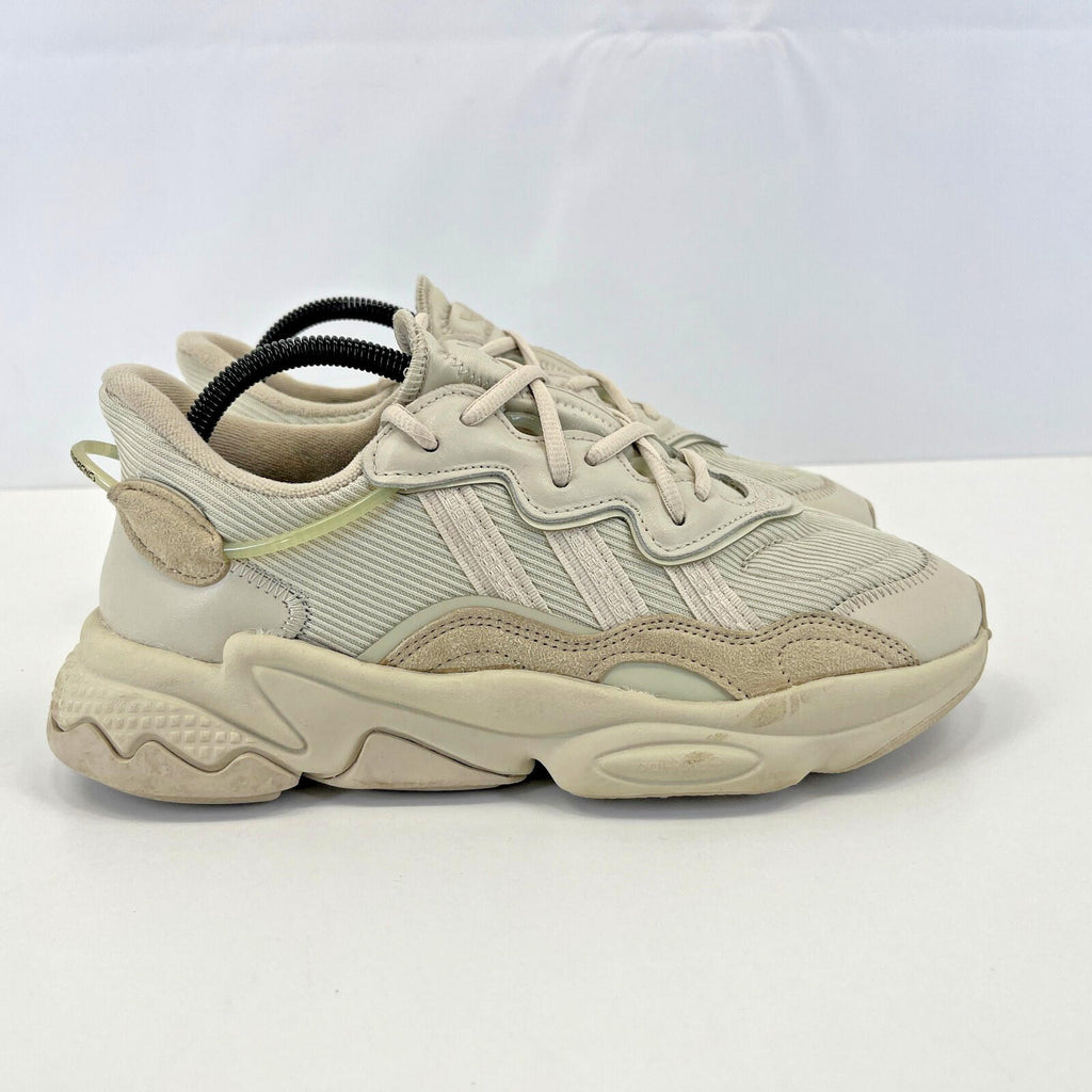 Adidas Ozweego Triple Beige Trainers size UK 7   EU 40 2/3 Leather & Mesh Chunky