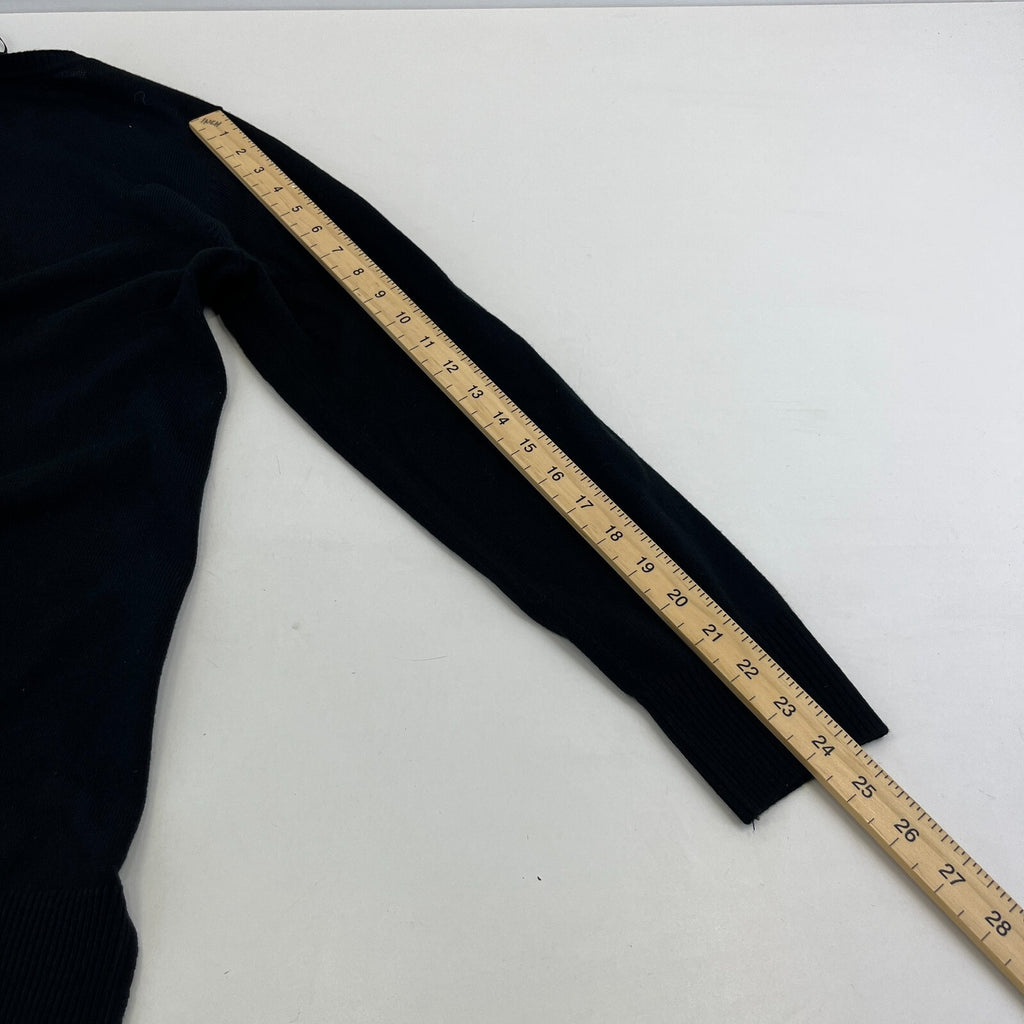 DKNY Women's Tight Knit Jumper Sweater size Large in Black with Spellout