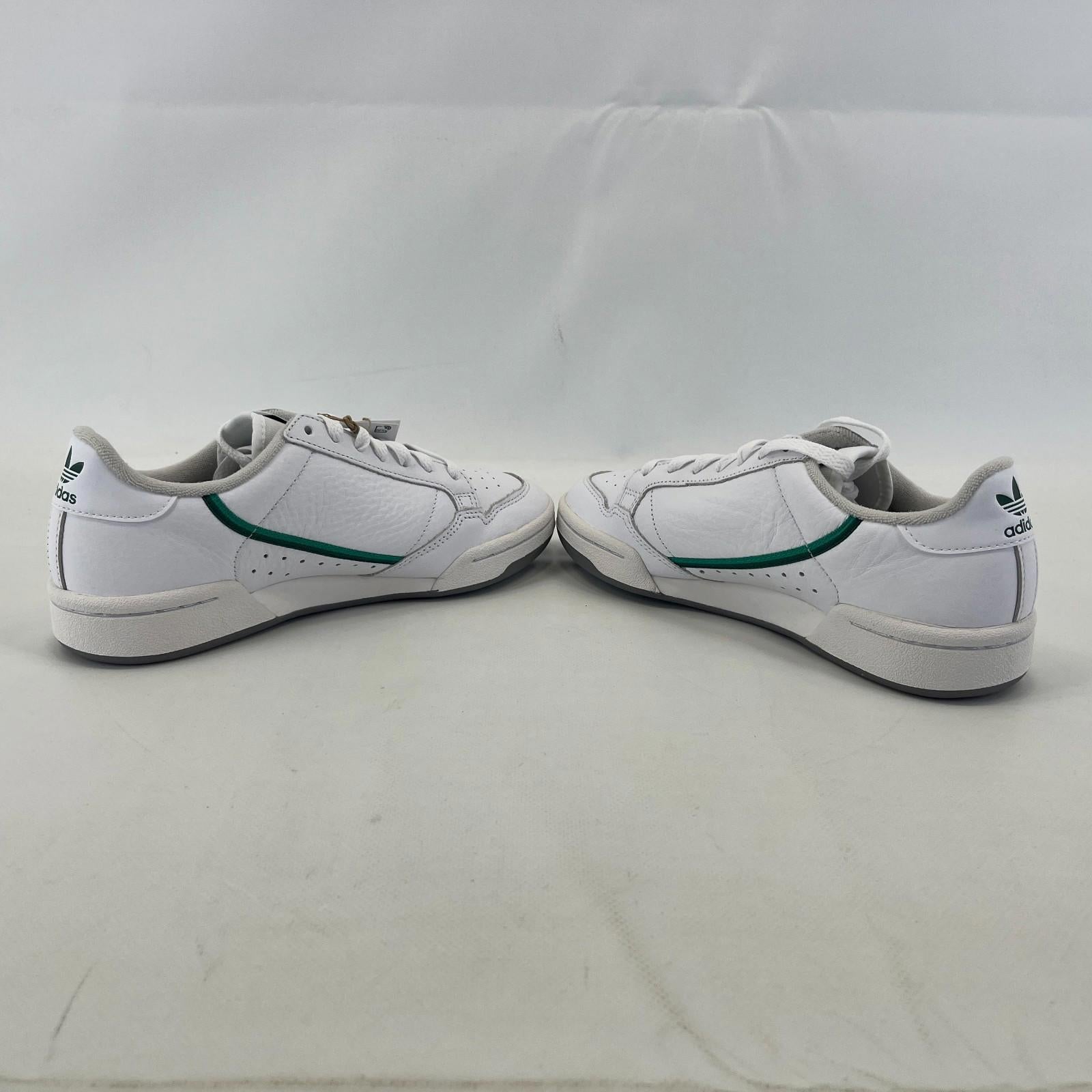 Adidas Originals Continental 80 White Green Adult Trainers Size UK 6
