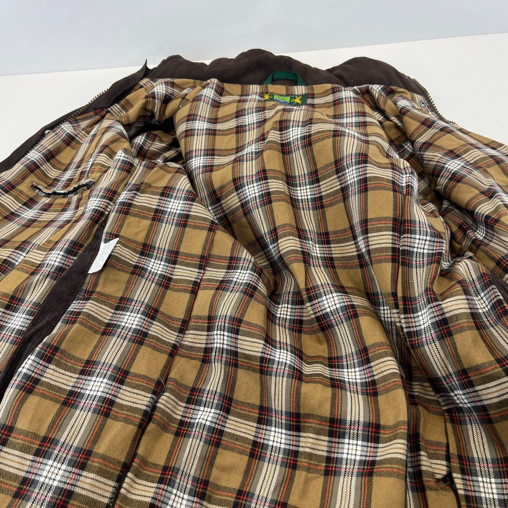 Vintage Hunter Outdoor Wax Jacket Womens 14 Brown Country Coat Made in England