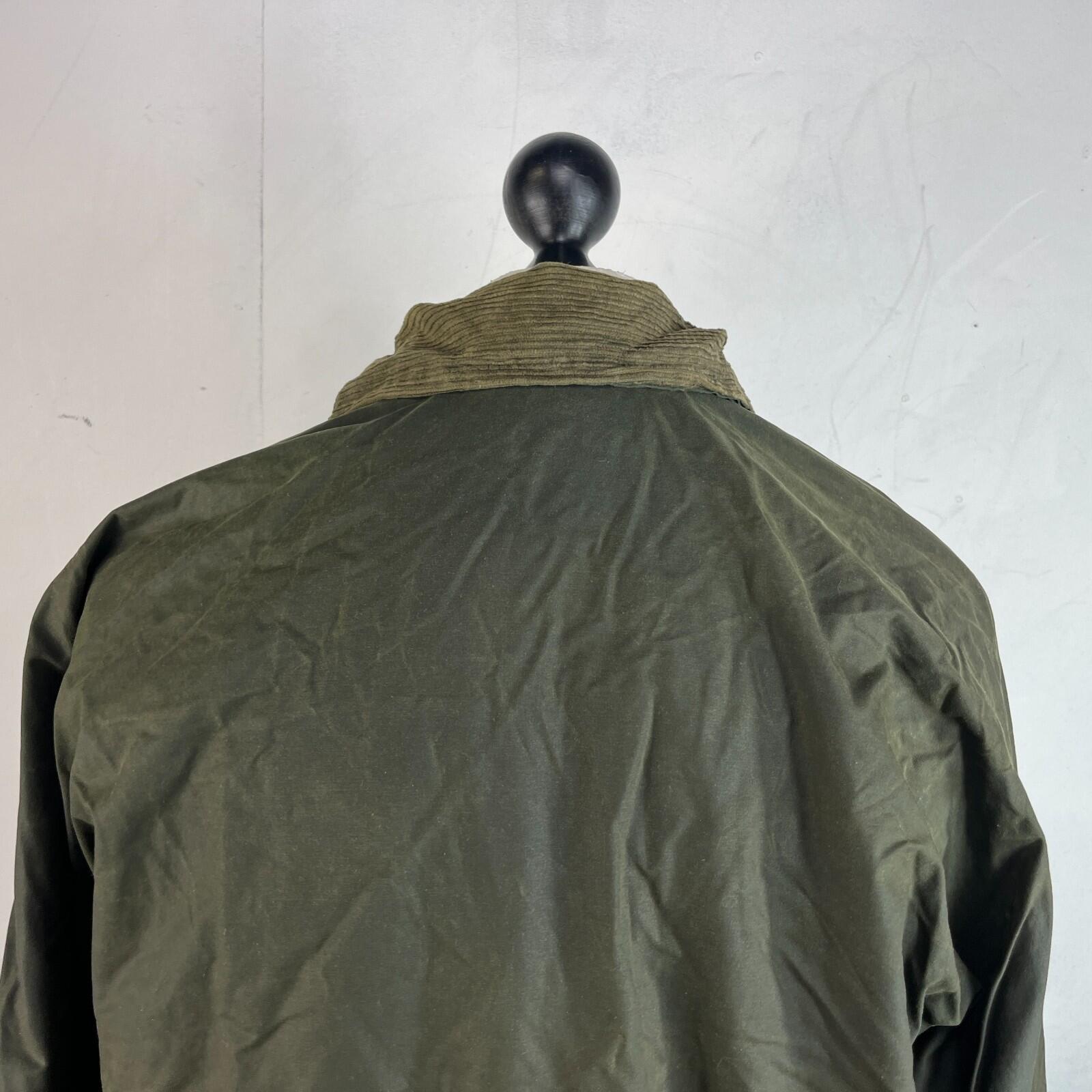 Black Star Men's Insulated Wax Jacket in Green size XL Utility Retro Waxed Coat