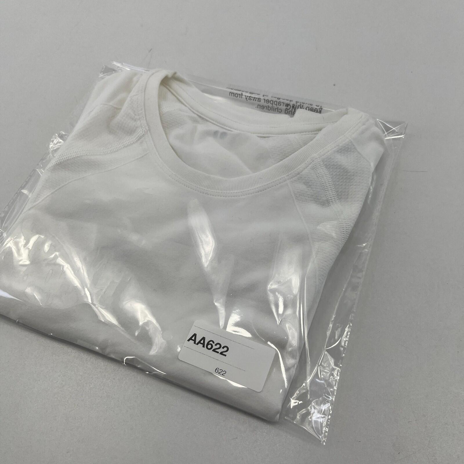 Sweaty Betty Athlete Seamless Cropped T-Shirt White UK XS Near Mint - Gym Yoga