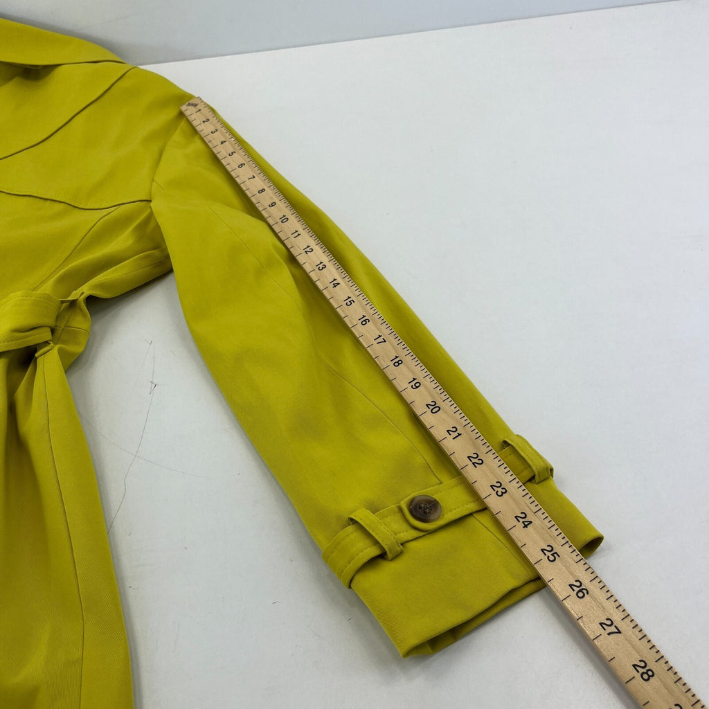 F&F Belted Trench Coat in Mustard Yellow Women's size 20 - VGC