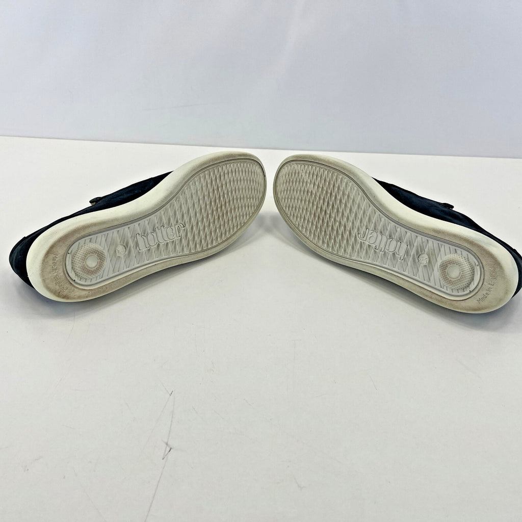 Hotter Daisy Women's Navy Blue Nubuck Perforated Slip On Comfort Shoe UK 5.5 STD