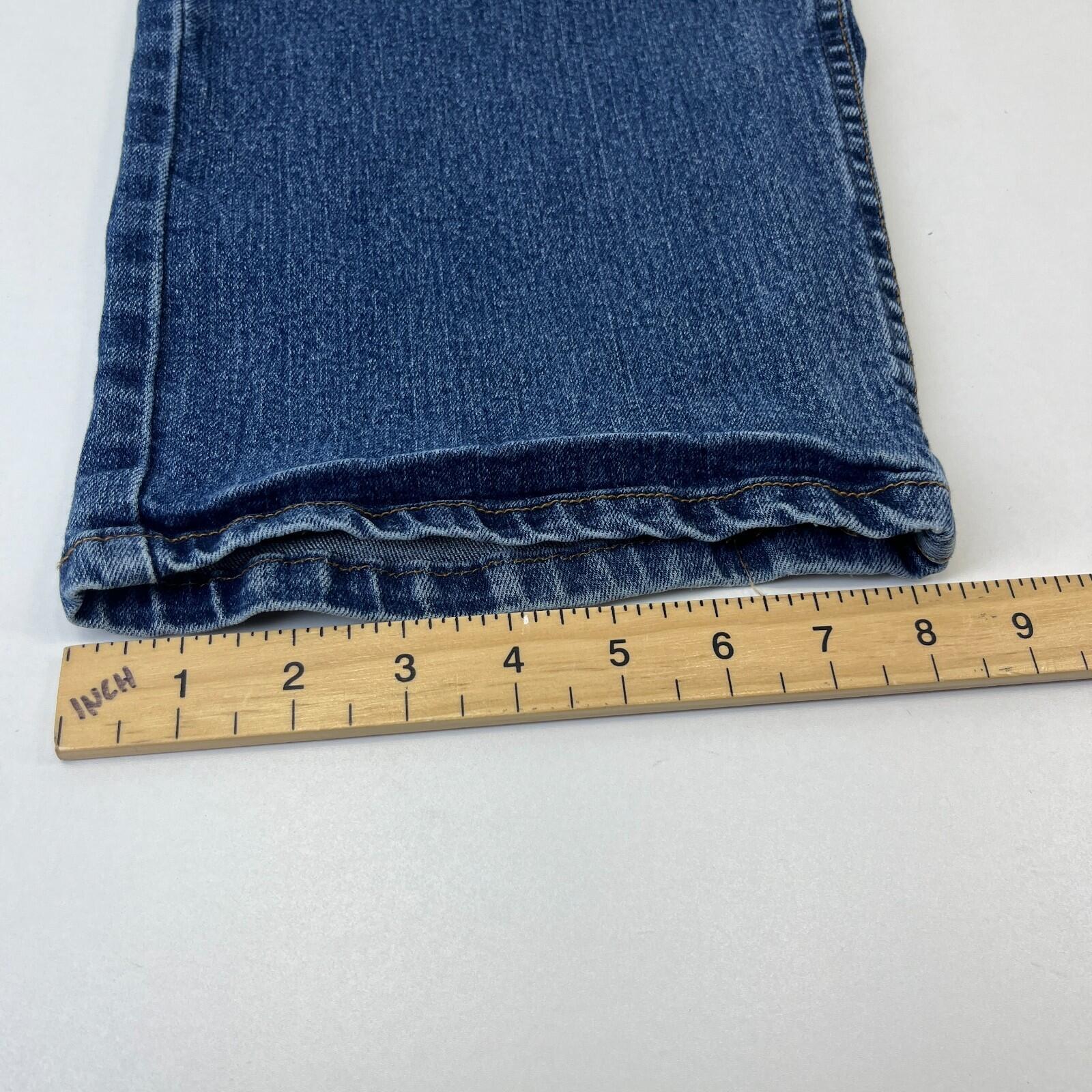 Wrangler Men's Blue Straight Leg Stretch Denim Jeans W42" L30"