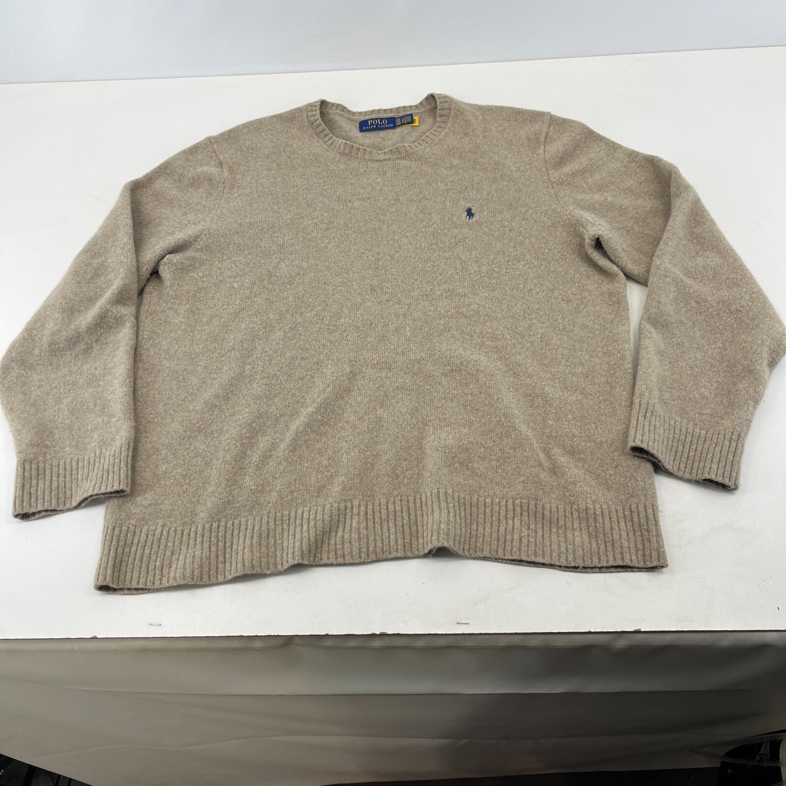 Polo Ralph Lauren Mens Cashmere Blend Jumper size XXL Beige