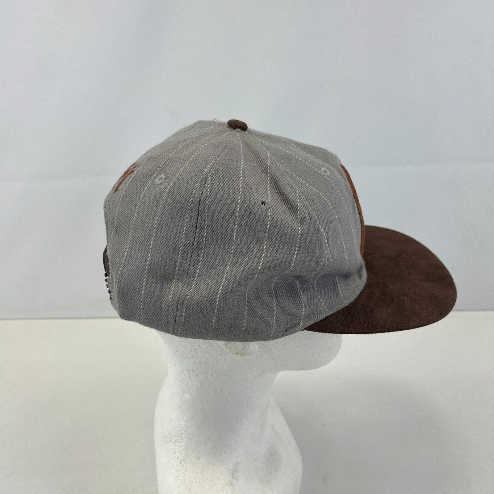 New York Yankees Gray & Brown Baseball Snapback Cap 7 1/4 58cm