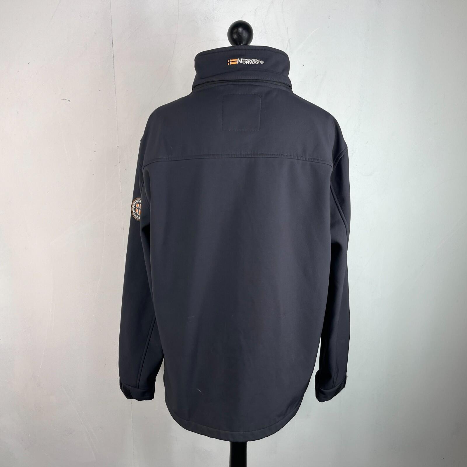 Geographical Norway Men's Softshell Jacket in Black UK size 2XL